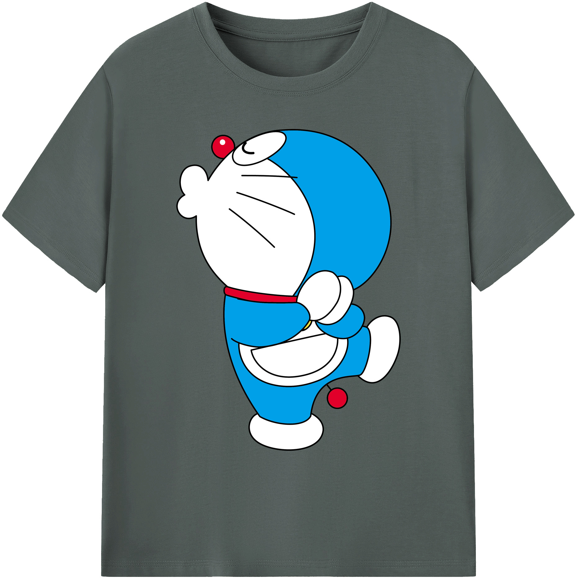 （画像用） ドラえもん Doraemon 綿100％ メンズ半袖Tシャツ｜肌触りやわらか＆通気性